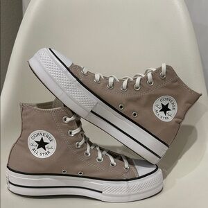 Converse Chuck Taylor All Star High Top Sneakers in Taupe